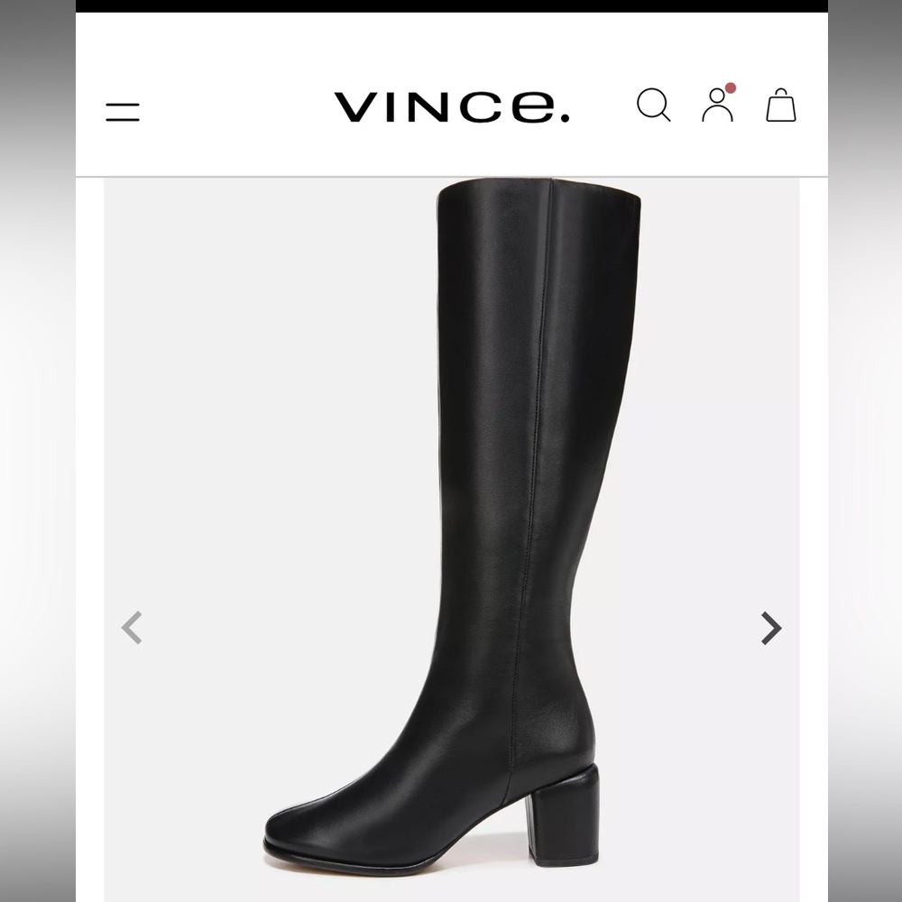 Vince knee high boots, only worn once, very comfortable - Picture 6 of 9